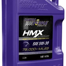 Royal Purple (11749-3PK) HMX SAE 5W-30 High-Mileage Synthetic Motor Oil - 5 Quart, (Case of 3)