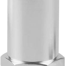 Tickas Heater Hose Fitting Water Pump,90 Degree Chrome Intake Manifold Fitting 5/8" Hose To 1/2"