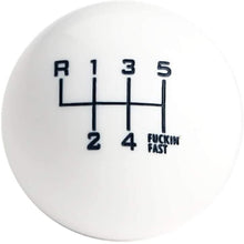 DEWHEL White/Black Fing Fast Shift Knob for 6 Speed Short Throw Shifter 12X1.25 10X1.5 10X1.25 8X1.25