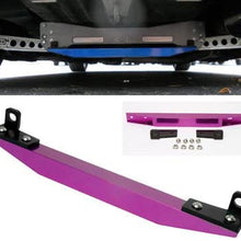 Remix Custom Aluminum Lower Tie Bar Purple Compatible with 2006-2011 Honda Civic FA FG FD