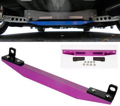 Remix Custom Aluminum Lower Tie Bar Purple Compatible with 2006-2011 Honda Civic FA FG FD