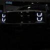 Spec-D Tuning 2LHP-SIV14JM-TM Chevy Silverado 1500 Pickup Black Dual Halo LED Signal Projector Headlights