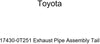 Genuine Toyota 17430-0T251 Exhaust Pipe Assembly Tail