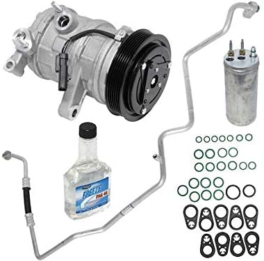 A/C Compressor Kit with Hose Assembly - Compatible with 2006-2007 Jeep Liberty 3.7L V6 VIN K MFI Electronic Naturally Aspirated SOHC GAS