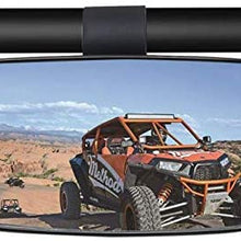 2020 UTV Mirror, UTV Clear Rear View Center Mirror with ShatterProof Tempered Glass and 1.5"-2" Mount for 2020 Polaris RZR PRO XP, Can Am Commander and Maverick X3, Yamaha Viking, Rhino, Honda, Gator