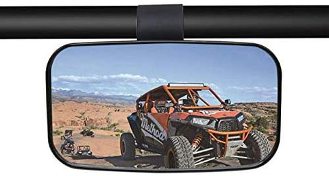 2020 UTV Mirror, UTV Clear Rear View Center Mirror with ShatterProof Tempered Glass and 1.5