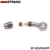 EPMAN Hydraulic Brake Hose Fitting Brake Line Fitting for ID 3.2MM OD 7.5mm hose For Car Motorcycle (Silver, Pack Of 1)