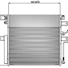 Replacement A/C Condenser Fits Dodge Ram: 2500/3500 6.7L Automatic Transmission