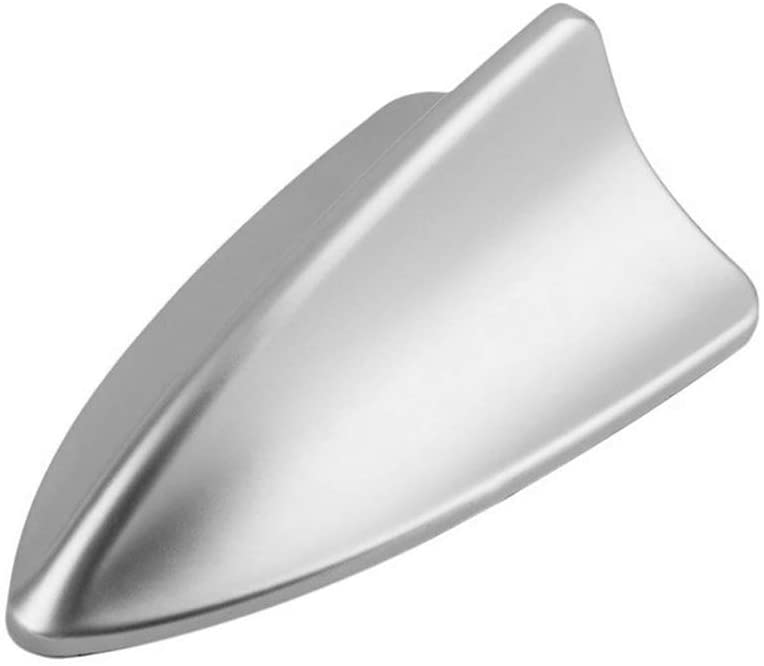 Universal Car Auto Shark Fin Roof Antenna Radio Decorate Aerial Cover (SILVER) by Folconroad [US Warehouse]