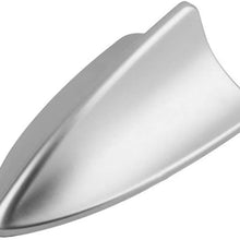 Universal Car Auto Shark Fin Roof Antenna Radio Decorate Aerial Cover (SILVER) by Folconroad [US Warehouse]