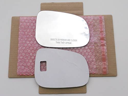 New Replacement Mirror Glass with FULL SIZE ADHESIVE for Volvo S60 S80 V60 Passenger Side View Right RH - CHECK YEAR FOR FITMENT