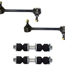 PartsW 4 Piece Suspension Kit Front Sway Bar End Link w/ 34 mm (1 11/32"") and Rear Sway Bar End Link for Buick Chevrolet Oldsmobile Pontiac Vehicles