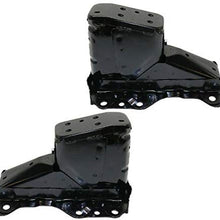 Partomotive For 17-19 CR-V Front Bumper Reinforcement Extension Mounting Bracket SET PAIR