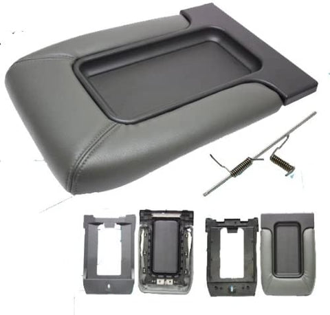 Factory Replacement Center Console Seat Lid 99-06 Chevy Silverado, GMC Sierra, 00-06 Suburban, Tahoe Yukon - Drk Pewter