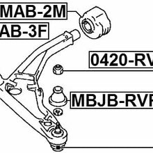 REAR ARM BUSHING FRONT ARM - Febest # MAB-2M - 1 Year Warranty