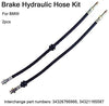 Hermoso New 2X Front Brake Hose Brake Hose Fit for BMW 3 3ER E46 316 318 320 323 325 330 Z4 Accessories Durable Practical L0507 (Color : BK)