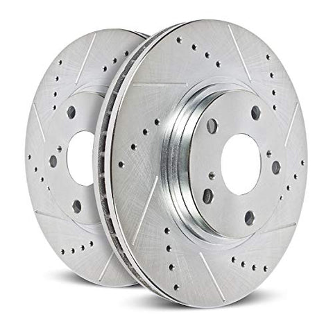 Power Stop EBR858XPR Front Evolution Drilled & Slotted Rotor Pair