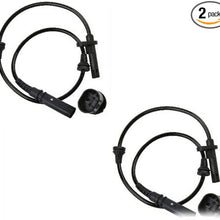 Olivia&Oliver 2PCS ABS Wheel Speed Sensor 34526771776 Front Left Right Fits BMW X5 E70 F15 F85 X6 E71 E72 F16 F86 X5 2007-2018 X6 2008-2019