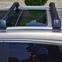 HEKA 4PC Silver Roof Rack Rail + Black Cross Bar for Mazda CX-9 CX9 2016 2017 2019 2019 2020 2021 Lockable Adjustable