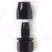 Lizudian 6AN 6AN 16 Feet Nylon Braided Oil Fuel Line Hose w/ 10 Swivel Fitting Ends Black