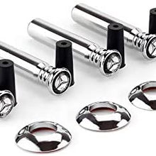 4 Pcs Car Logo Aluminum Alloy Car Modified Door Bolt Lock Pin Switch Car Decoration fits for Mercedes-Benz S C E AMG GLC GLK ML (Benz)