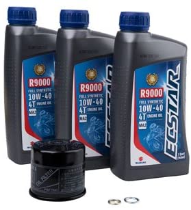 Suzuki ECSTAR R9000 10W-40 Full Synthetic Oil Change Kit for Suzuki King Quad 750AXi 2011-2018