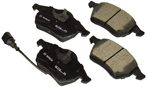 Bosch BC687A QuietCast Premium Ceramic Disc Brake Pad Set For Select Audi 100 Quattro, A4 Quattro, A6, A8, A8 Quattro, TT, TT Quattro; Volkswagen Beetle, Golf, Jetta; Front