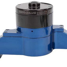 Meziere WP108B Blue Billet Electric Water Pump for Big Block Ford