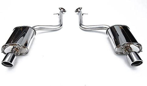 Invidia (HS13LISG3T) Q300 Cat-Back Exhaust System with Rolled Titanium Burnt Tip for Lexus IS250/350
