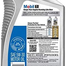 Mobil 1 Advanced Full Synthetic Motor Oil 5W-30, 1-Quart, Single Bundle M1-102A Extended Performance Oil Filter