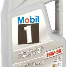 Mobil 1 15W-50 Advanced Full Synthetic Motor Oil, 5 qts