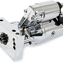 A-Team Performance Small Block Big Block 3.0 HP High Torque Starter Compatible with Chevrolet BB GEN. II, V, VI V8, SB GEN. I V8, Chrome