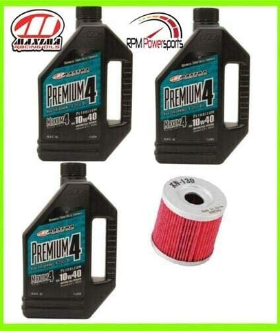 RPM Arctic CAT DVX 400 2004–2008 Maxima Premium 4-Stroke Oil 10W-40 OiI KIT
