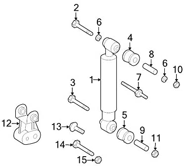 Mopar 6104718AA Sway Bar Link Nut