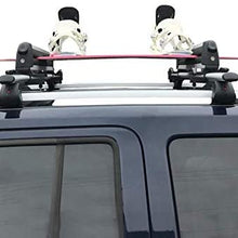 BRIGHTLINES Crossbars & Ski Rack for 6 Skis 4 Snowboards Combo Compatible with 2013-2018 Toyota Rav4