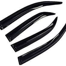 Gldifa Wind Deflector fit 2002-2006 Honda CR-V Smoke Sun/Rain Guard Window Visors