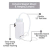 Mission Automotive 16oz Brake Bleeding Kit - Easy Use One Person Brake Fluid Bleeder with Magnet Mount and Hanging Lanyard - for Car and Motorcycles Brake Systems 16oz Fluid Capacity