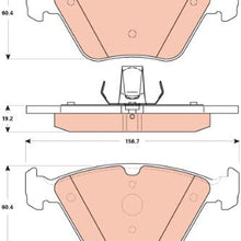 TRW Black TPC0853 Premium Ceramic Front Disc Brake Pad Set for select Mercedes-Benz C, E and S-class, and Chrysler Crossfire model