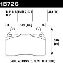 Hawk Performance (HB726B.582) High Performance Street 5.0 Brake Pad