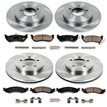 Power Stop KOE1443 Autospecialty Front and Rear Replacement Brake Kit-OE Brake Rotors & Ceramic Brake Pads