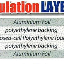 SmartSHIELD -5mm 48"x10Ft Reflective Insulation Roll, Foam Core Radiant Barrier, Heat-Cold Shield, Thermal Foil Insulation - Pure Aluminum