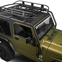 Barricade Roof Rack Basket; Textured Black for Jeep Wrangler 1987-2020