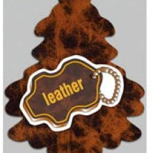 LITTLE TREES Car Air Freshener | Hanging Paper Tree for Home or Car | Leather Scent | 12 Pack