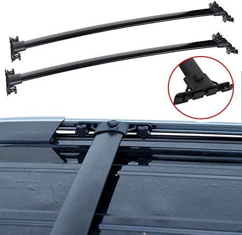 AUXMART Roof Rack Cross Bars for Toyota Highlander 2008 2009 2010 2012 2013, Rooftop Luggage Rail Rack,Aluminum Cargo Carrier Bars