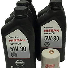 Genuine Nissan 5W-30 Oil Change Kit 5 Quarts 15208-65F0E