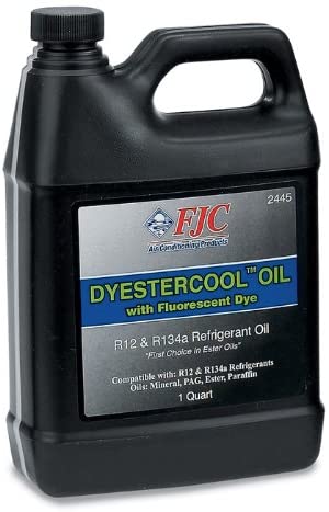 FJC Inc. 2445 DyEstercool A/C Refrigerant Oil and Dye - 1 Quart