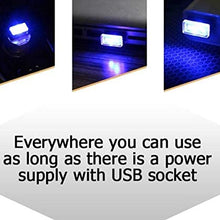 2 Piece Color Ultra USB Plug In Mini LED Car Interior Ambient Lighting Lamp Kit (RED)