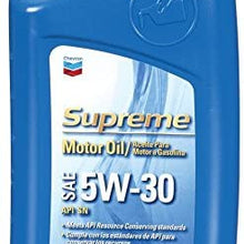 Chevron SAE 5W-30 Supreme Motor Oil - 1 Quart Bottle