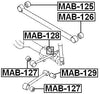 Mr151936 - Arm Bushing (for Rear Track Control Rod) For Mitsubishi