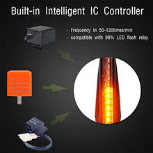 CCAUTOVIE LED Motorcycle Turn Signal Lights Switchback Dual Color Flashing Turning Indicators Rear Brake Lights For Harley Honda Suzuki Yamaha BMW